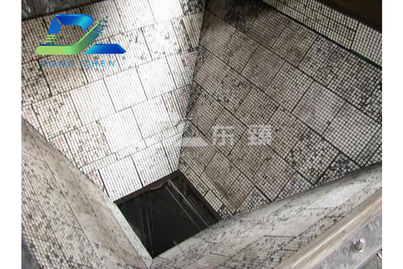 耐磨陶瓷橡胶复合板修复粘贴到磨煤机出口料的方案