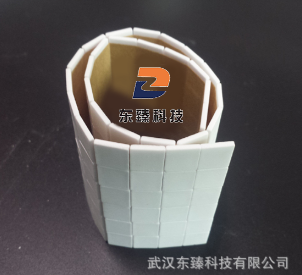 采用氧化铝耐磨陶瓷为水泥厂V选机防磨