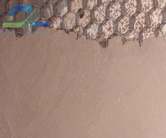 耐磨陶瓷涂料结合龟甲网专门针对烟道防磨