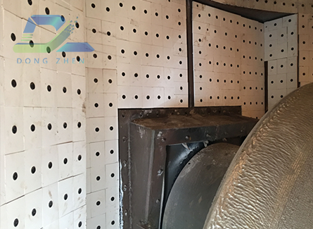 耐磨陶瓷橡胶钢板安装到立磨筒体的应用案例