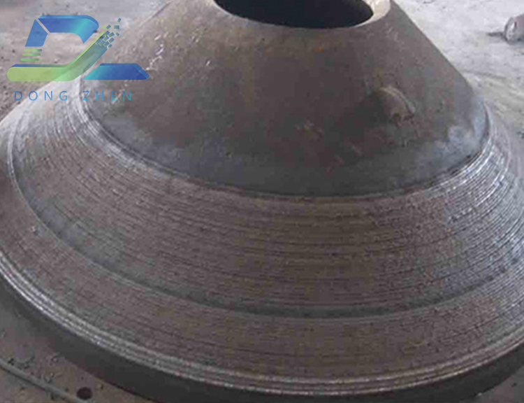 耐磨陶瓷片与补钢板贴在中速磨煤锥体内锥的对比